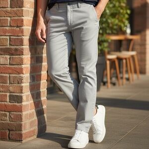 St. John’s Bay Stretch Slim Fit Chino Pants Gray 36x30
